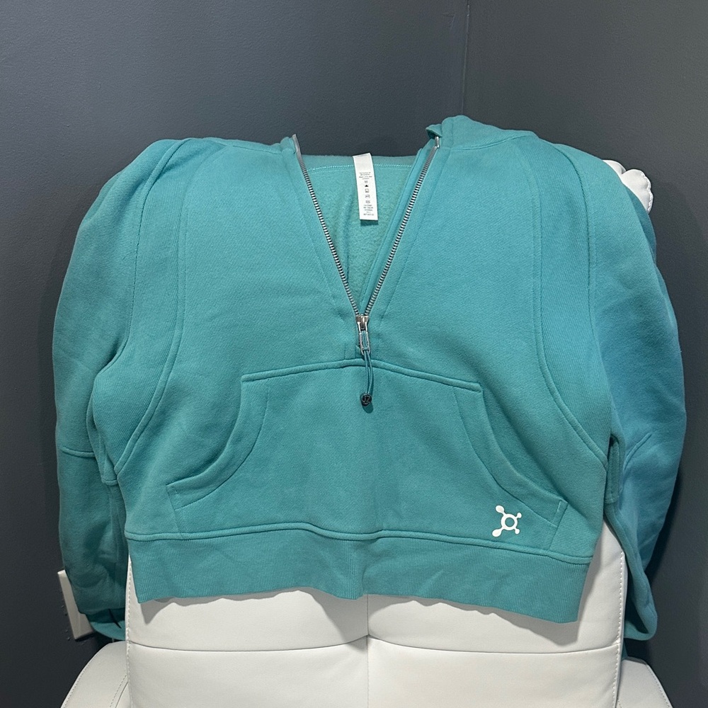 Lulu-B Aqua Half-Zip Sweatshirt